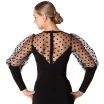 Claudia, átlátszó pöttyös ujjú női dressz Claudia, átlátszó pöttyös ujjú női dressz