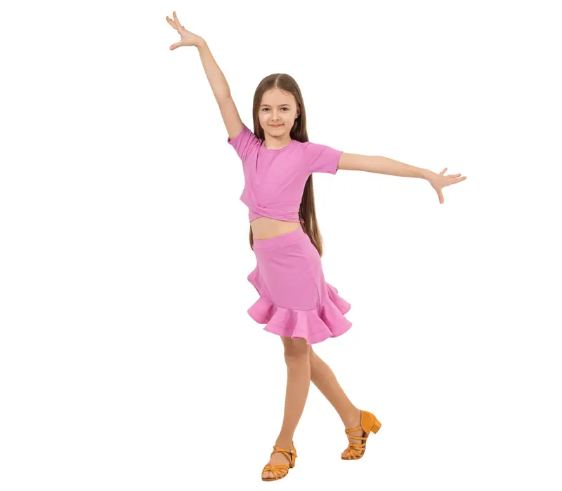 FSD Klara, lányos edzőszoknya - Világos bogyós