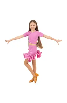 FSD Benita, rövid ujjú, megköthető lány top tánchoz