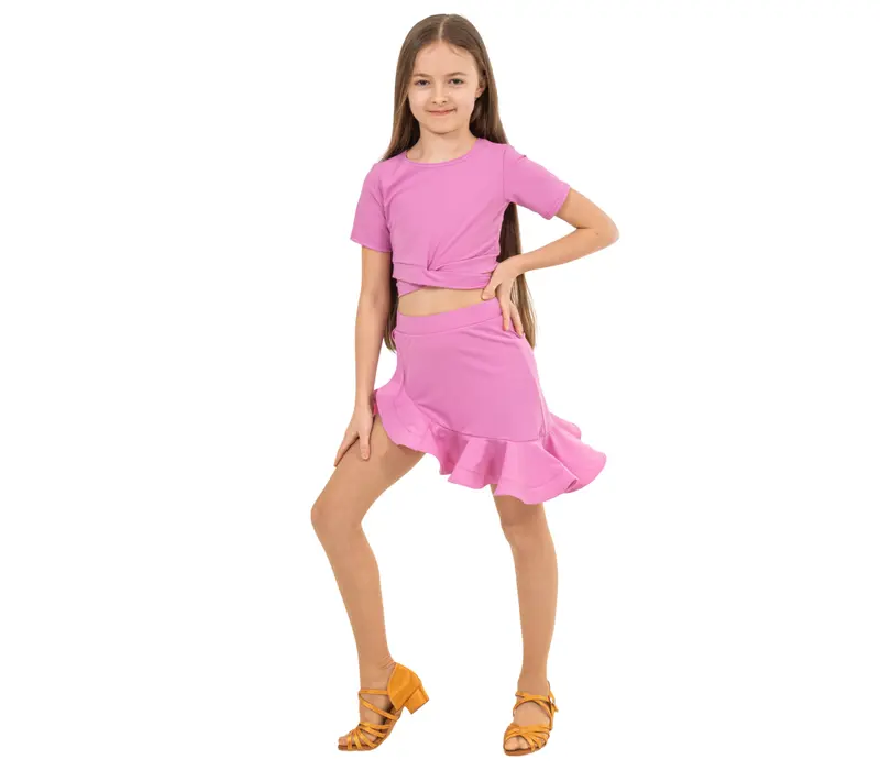 FSD Klara, lányos edzőszoknya - Világos bogyós