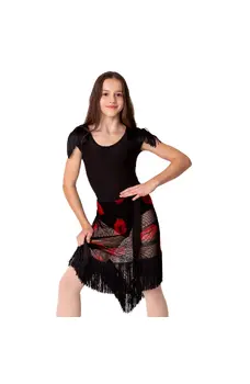 Kaia mesh, hálós rojtos szoknya lányoknak