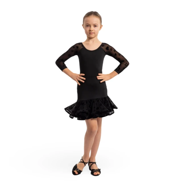 Grand Prix Danna flocked mesh, lány dressz Grand Prix Danna flocked mesh, lány dressz