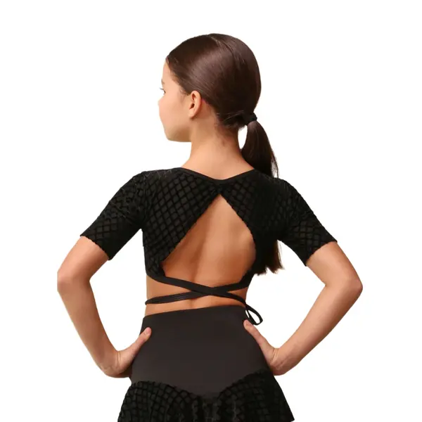 Grand Prix Iona Mini Noir, lányoknak való átkötős felső Grand Prix Iona Mini Noir, lányoknak való átkötős felső