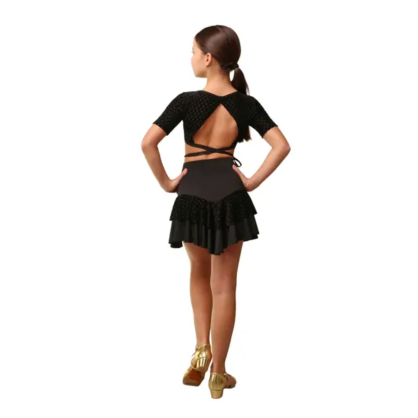 Grand Prix Iona Mini Noir, lányoknak való átkötős felső Grand Prix Iona Mini Noir, lányoknak való átkötős felső