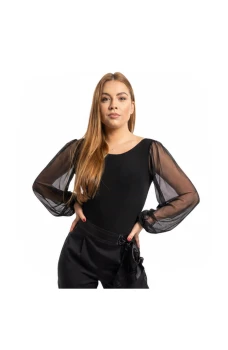 FSD Kamila mesh, női body hálós ujjakkal