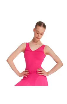 Mirella Miami v neck low back, női dressz vastag pántokkal