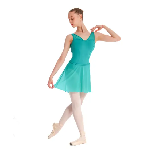Mirella Miami v neck low back, női dressz vastag pántokkal