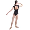 Mirella MB7226 Mock Neck cap sleeve, rövid ujjú dressz nyitott részlettel