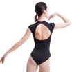 Mirella MB7226 Mock Neck cap sleeve, rövid ujjú dressz nyitott részlettel