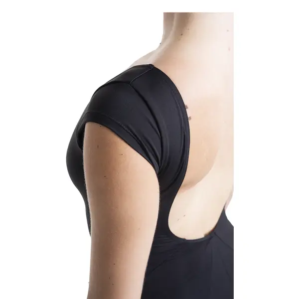 Mirella Black cap sleeve leotard, női dressz