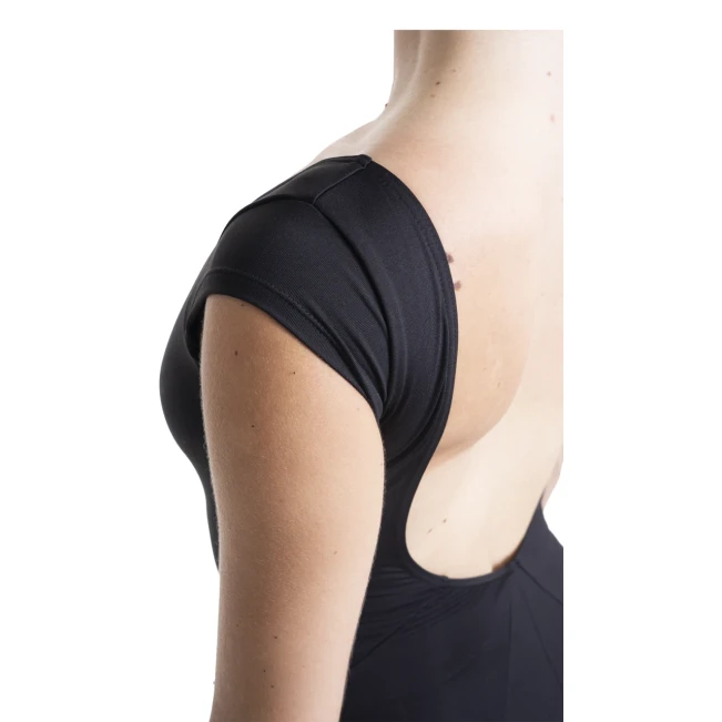 Mirella Black cap sleeve leotard, női dressz Mirella Black cap sleeve leotard, női dressz