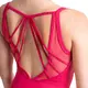 Mirella Deep V Back camisole leotard M2178LM, dres pre dámy - Fialová berry Bloch