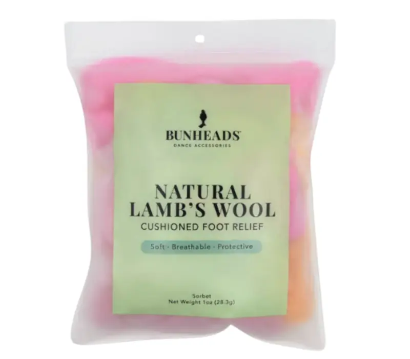 Bunheads Bamboo Lamb´s Wool, természetes gyapjú - Barackszínű