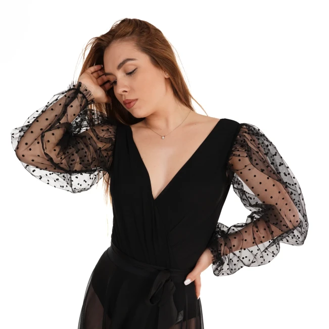 Jadore, női dressz tüll ujjal Jadore, női dressz tüll ujjal