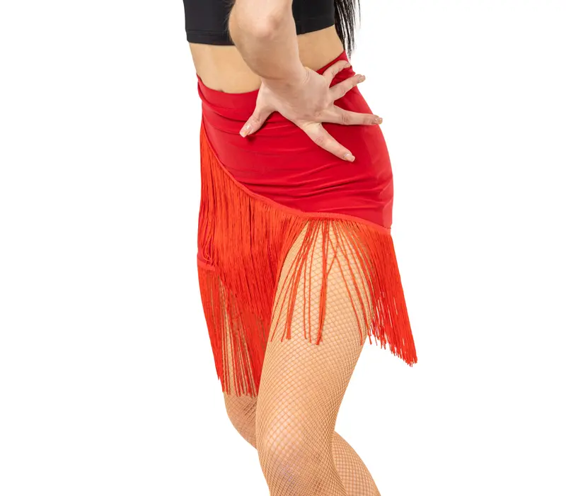 FSD Basic, női rojtos latin szoknya - Királykék