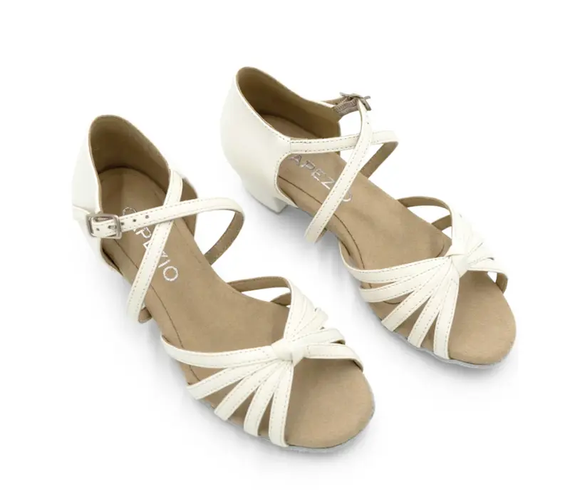Capezio Valentina, latin tánccipő lányoknak - Fehér