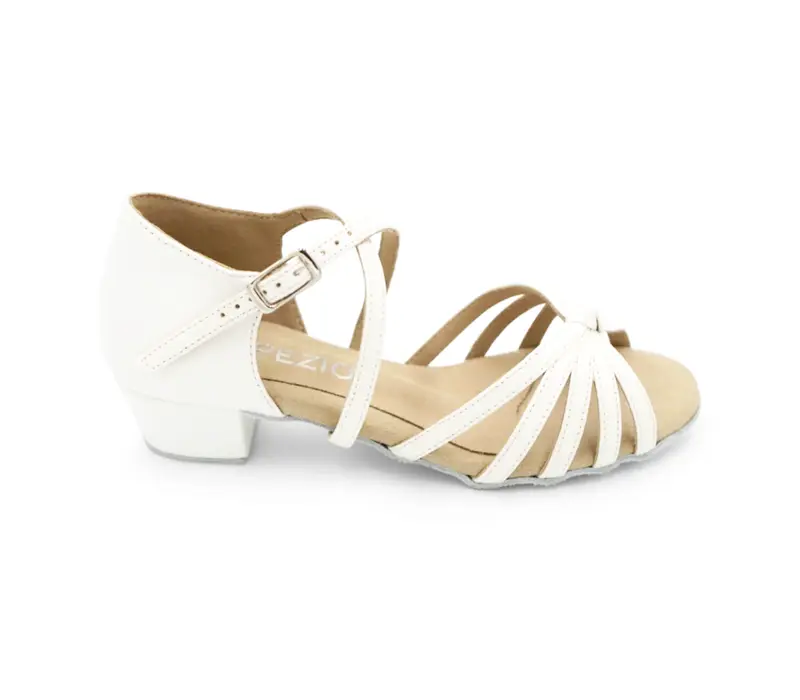 Capezio Valentina, latin tánccipő lányoknak - Fehér