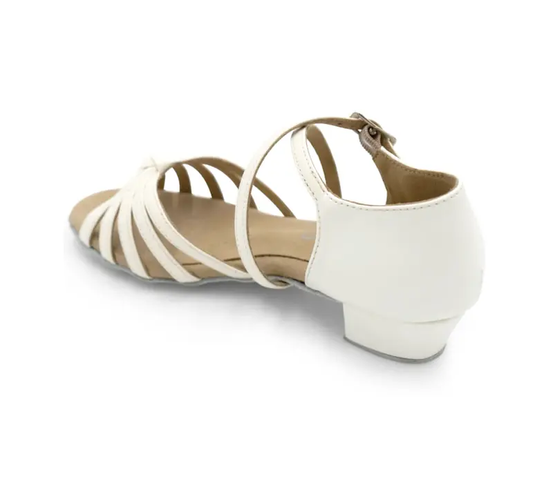 Capezio Valentina, latin tánccipő lányoknak - Fehér