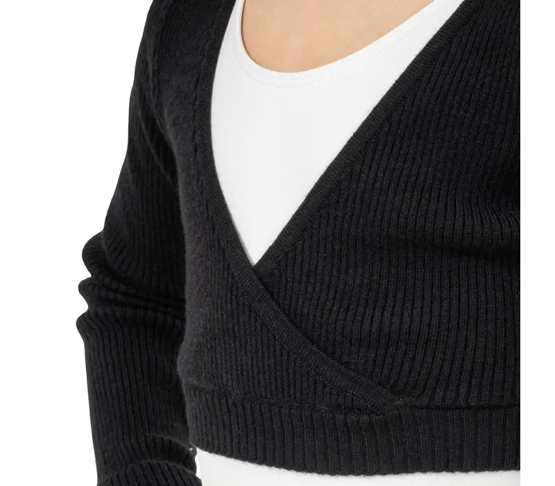 Bloch Fix Wrap Sweater,melegítő felső lányoknak Bloch Fix Wrap Sweater,melegítő felső lányoknak - Fekete