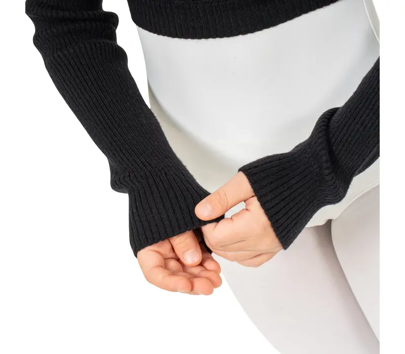 Bloch Fix Wrap Sweater,melegítő felső lányoknak Bloch Fix Wrap Sweater,melegítő felső lányoknak - Fekete