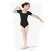Bloch Ballet, gyermek rövid ujjú pamut dressz - Fekete