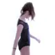 Capezio Damask Mesh Yoke Notched dressz