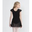 Capezio flutter sleeve dress, dressz szoknyával - Fekete