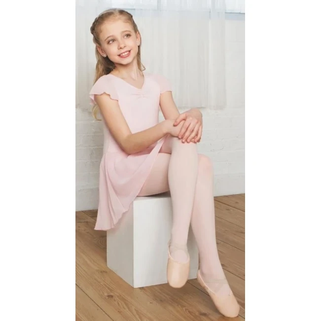 Capezio flutter sleeve dress, dressz szoknyával - Rózsaszín Capezio