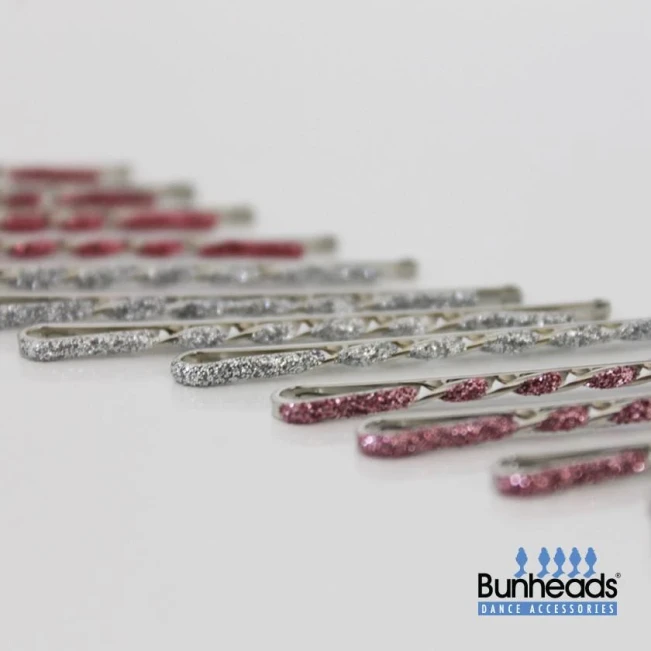 Capezio glitter glam bobby pins, trblietavé farebné sponky do vlasov Capezio glitter glam bobby pins, trblietavé farebné sponky do vlasov