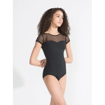 Capezio Meryl Mesh Yoke Short Sleeve, rövid ujjú, balett dressz