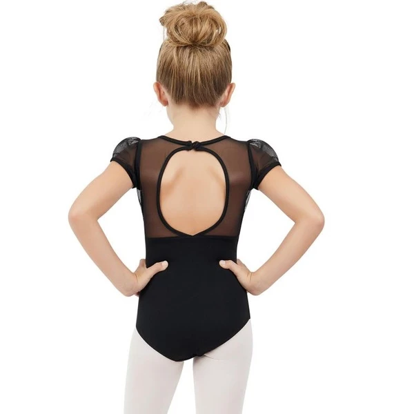 Capezio puff sleeve keyhole back leotards, gyerek balett dressz