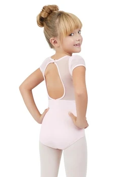 Capezio puff sleeve keyhole back leotards, gyerek balett dressz