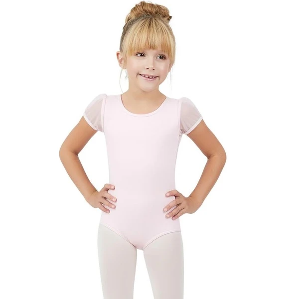 Capezio puff sleeve keyhole back leotards, gyerek balett dressz