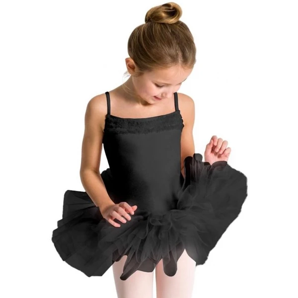 Capezio Ruffle Yoke Spagetti Pántos Gyerek Dressz