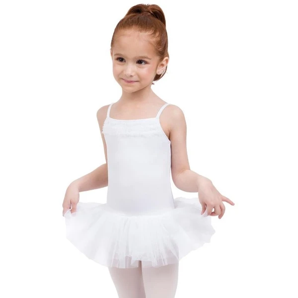 Capezio Ruffle Yoke Spagetti Pántos Gyerek Dressz