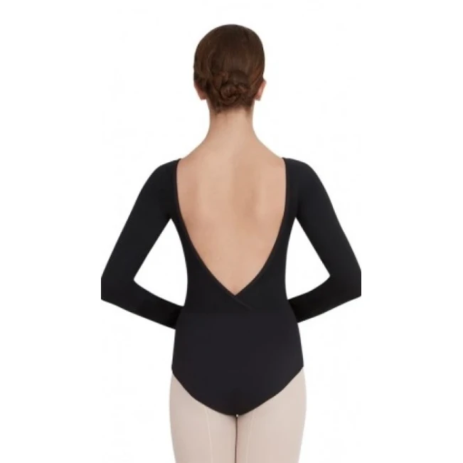 Capezio V neck long sleeve, baletný dres