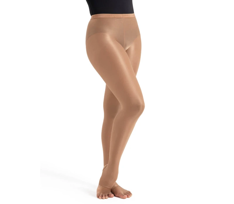 Capezio ultra csillogó, fényes kengyeles harisnyanadrág - Pirítósbarna Capezio