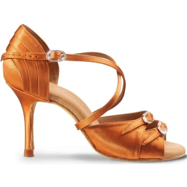 Elite Diana, latin cipő - Barna dark tan Rummos