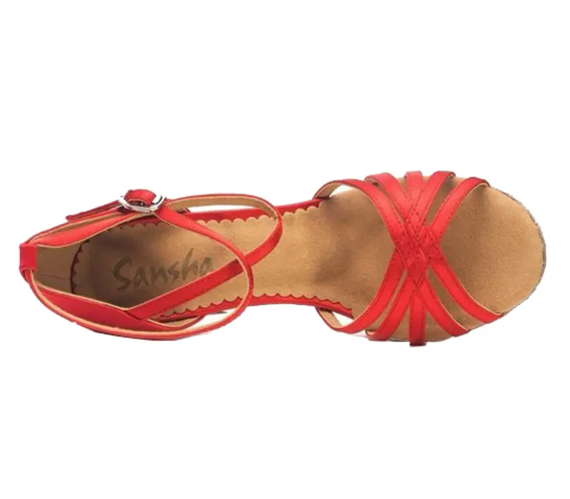 Sansha Alaia BR30016C, latin cipő - Testszínű - barna