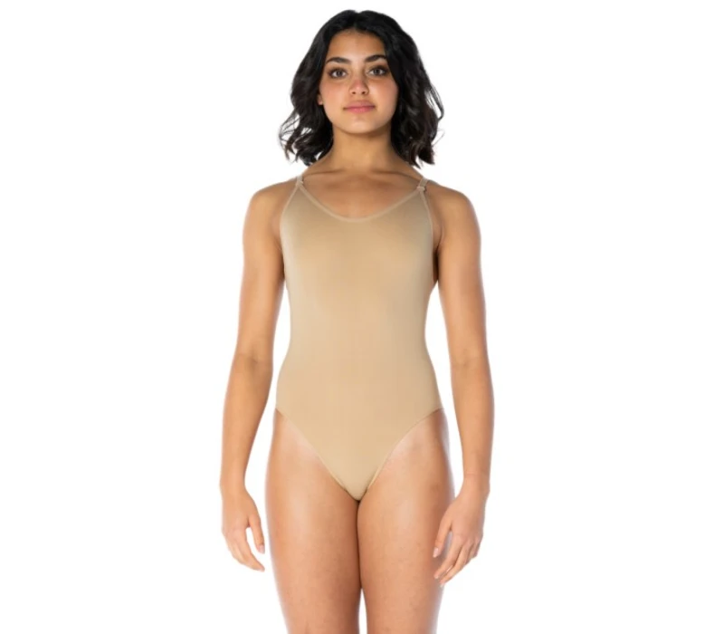 Capezio Camisole Clear Straps 3532B, balett dressz a jelmez alá - Telová - nude