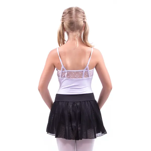 Capezio Swiss Dot Cinch Waistband Layer Skirt, szoknya kislányoknak